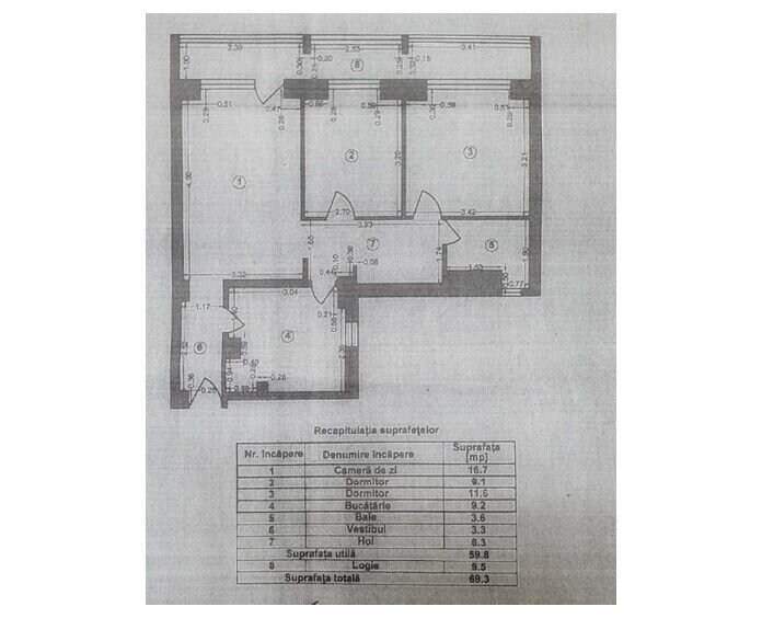 Obor vanzare ap. 3 camere